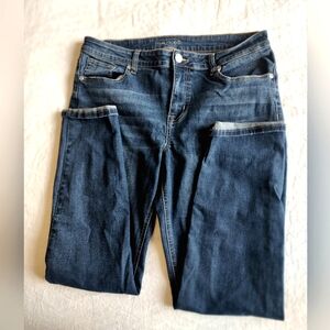 Maurices Sz 14 Blue Straight Leg Ripped Jeans Classic Style